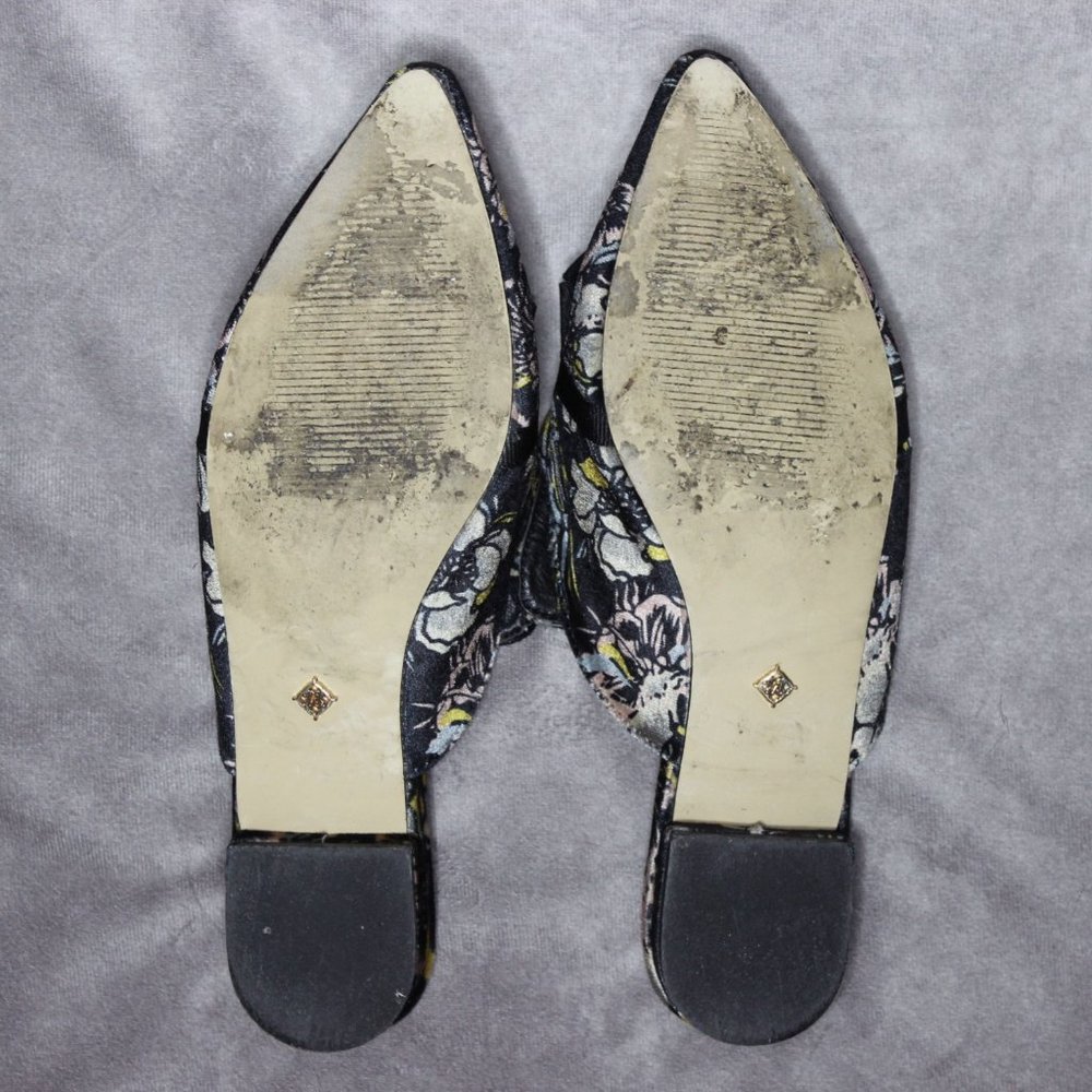 Nanette Lepore Allegra Bow Velvet Mule Slide Sz 7 - Picture 8 of 10